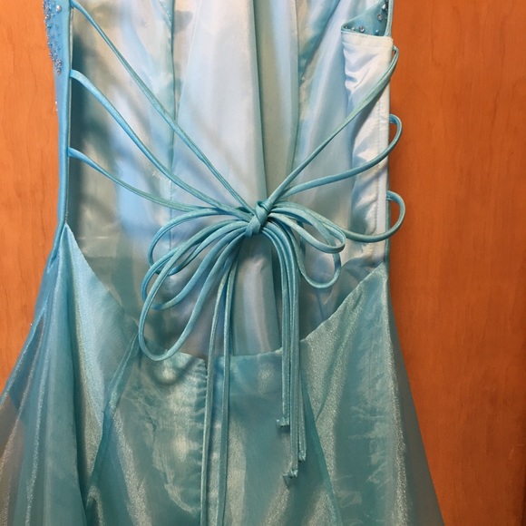 Open back studded gown - Picture 4 of 5